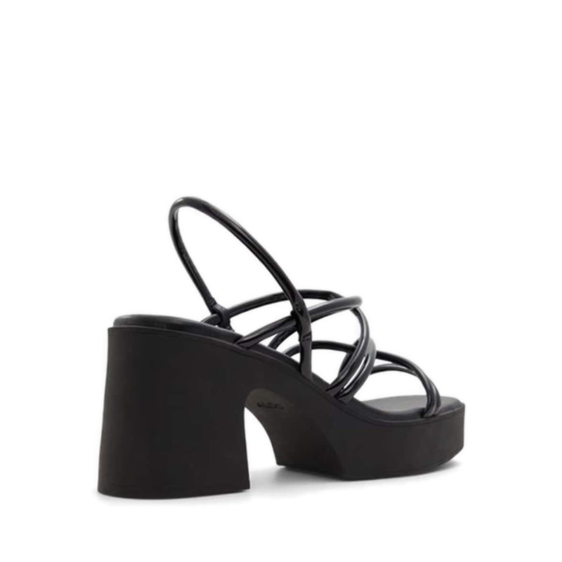 SLAY HEELED SANDALS - BLACK