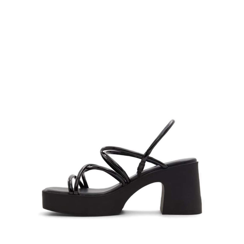 SLAY HEELED SANDALS - BLACK