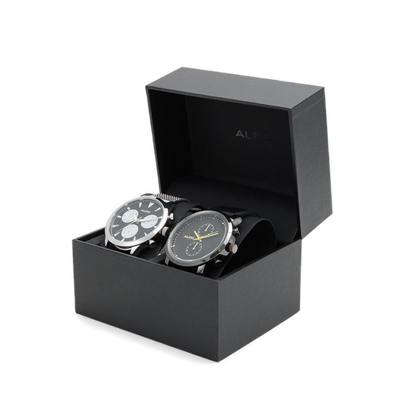 Wallburg Men Watches - Black-Silver Multi