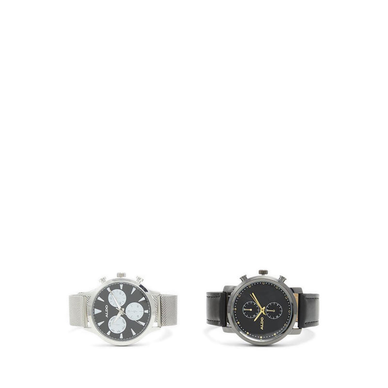 Wallburg Men Watches - Black-Silver Multi