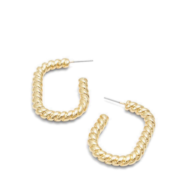 Treccia Women's Earings- Gold