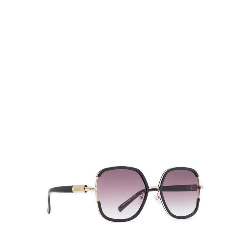 Fedien Women Square Sunglasses - Black-Gold Multi